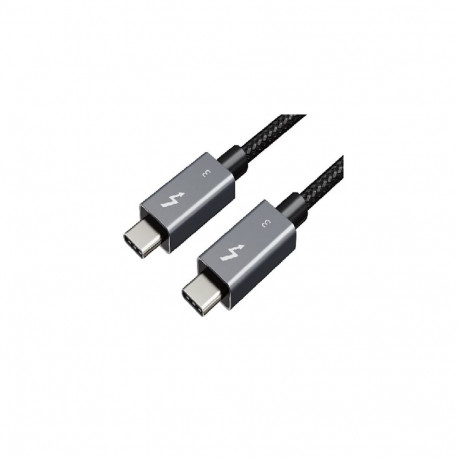 Cable Thunderbolt 3, Type C - Type C, 40Gbps, 100W, 20V/ 5A, 4K/ 60HZ, 1m