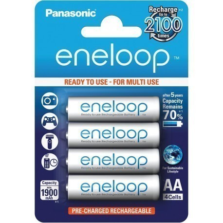 Panasonic eneloop akumulators AA 1900 4BP