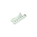 Extension cord 5m, 5 sockets, 2xUSB, with switch