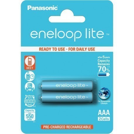 Panasonic eneloop akumulators lite AAA 550 2BP