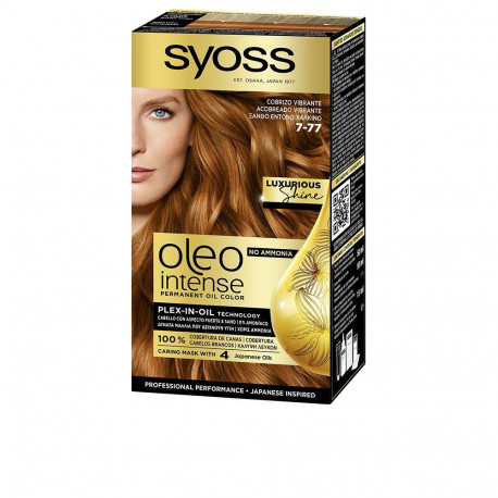 Syoss ammoniaagivaba juuksevärv Oleo Intense #7-77 5tk, vibrantne vaskne