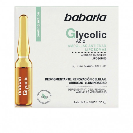 BABARIA GLYCOLIC ACID renovación celular ampollas 5 x 2 ml