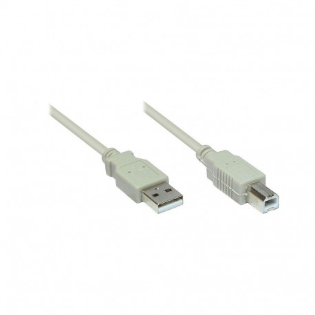 "GoodConnections USB 2.0 A > B (ST-ST) 1,8m Adapterkabel Grau"