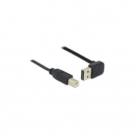 "Kabel EASY-USB 2.0 Typ-A Stecker gewinkelt oben / unten > USB 2.0 Typ-B Stecker 0,5 m"