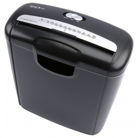 "GENIE 240S Aktenvernichter mit Streifenschnitt bis 6 Blatt schwarz"