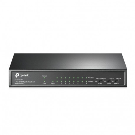 TP-Link Switch TL-SF1009P Unmanaged, Desktop, 10/100 Mbps (RJ-45) ports quantity 9, PoE+ ports quant