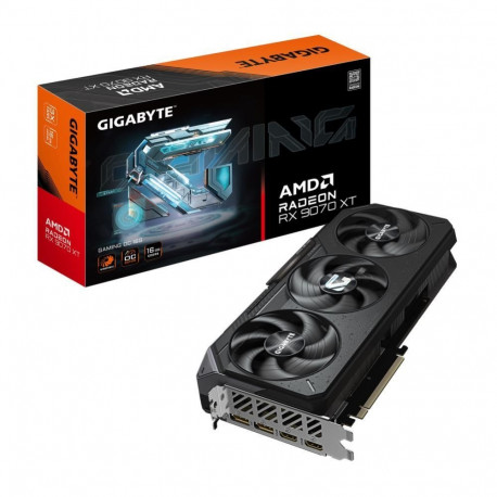 Gigabyte Graphics Card||AMD Radeon RX 9070 XT|16 GB|GDDR6|256 bit|PCIE 5.0 16x|Triple slot Fansink|2