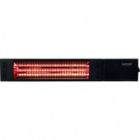 SUNRED Heater RDS-15W-B, Fortuna Wall Infrared, 1500 W, Black, IP55