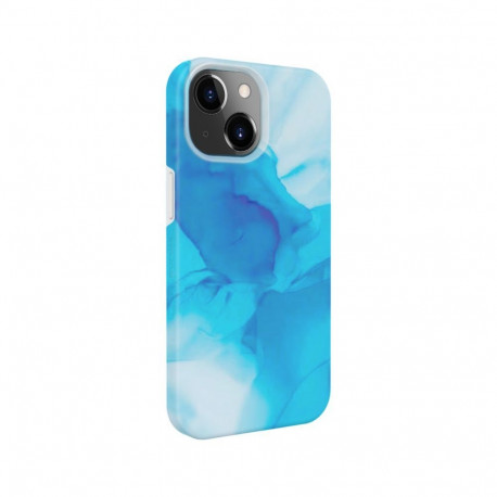 Evelatus Apple iPhone 13 Premium Silicone case Customized Print Blue