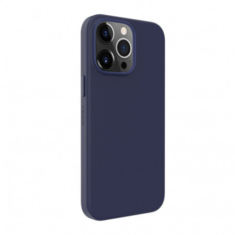 Evelatus Apple iPhone 14 Pro Genuine Leather Case with MagSafe Blue