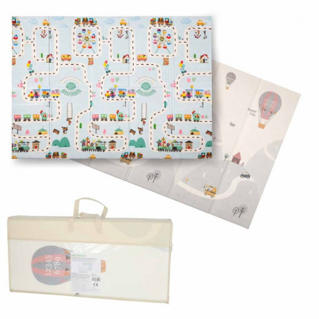 Õppeotstarbeline vahtmatt kahepoolne kokkupandav 150x200cm õhupallid tänaval