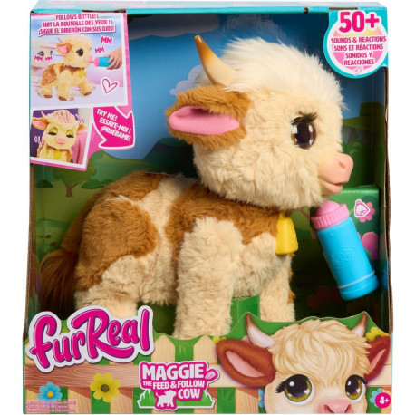furReal Maggie the Feed & Follow Cow
