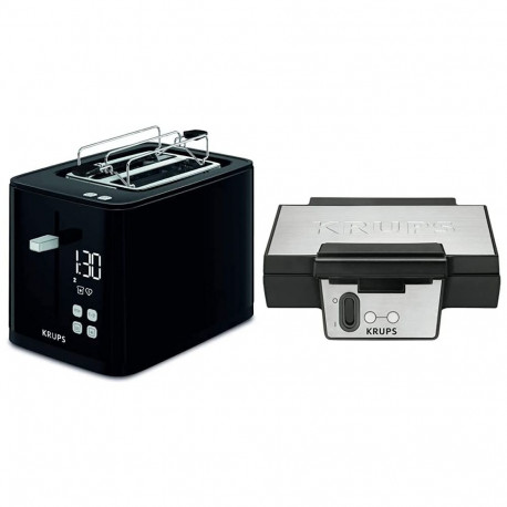 Smart'n Light Toaster KH6418 (schwarz, 850 Watt, für 2 Scheiben Toast)