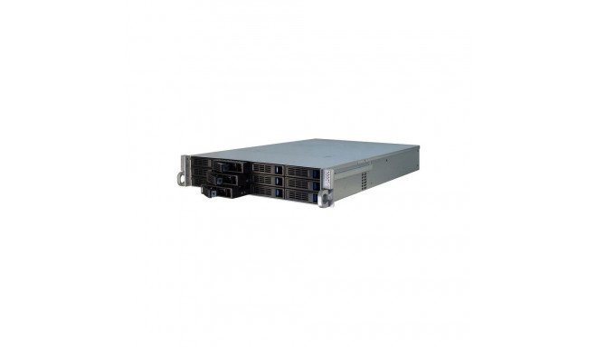 2U-2412, Rack (schwarz, 2 Höheneinheiten)