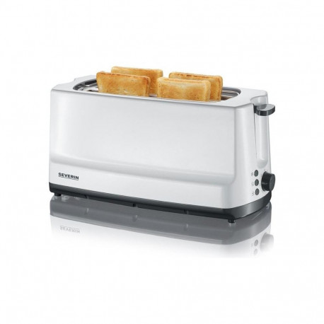 Automatik-Langschlitztoaster AT 2234 (weiß/grau, 1.400 Watt, für 4 Scheiben Toast)