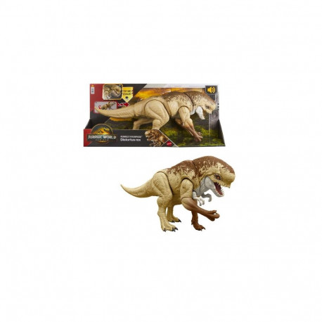 Jurassic World Rebirth Distortus Rex Action Figure, 22 Inch Rumble N Rampage Dinosaur Toy, 2 Attacks
