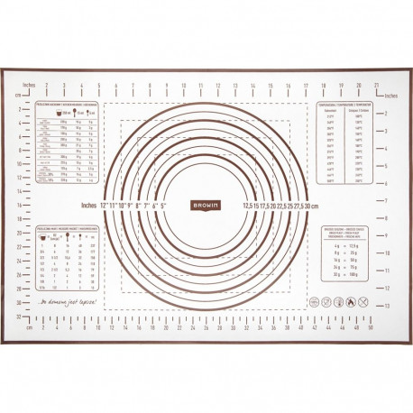 Silikoonmatt - trükitud tainalaud BROWIN 780000, 60x40 cm