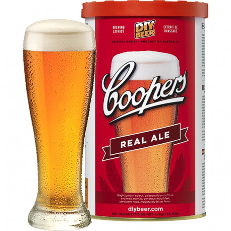 Real Ale Coopers Beer Concentrate BROWIN 407330 1.7 kg 23 L