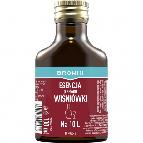 Browin Cherry Liqueur Essence 404545, 100 ml, makes 10 L drink, Standard line