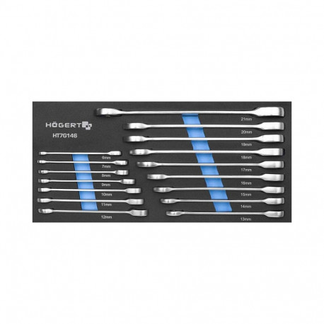 Lehtsilmus võtmete komplekt, 16 tk., HT7G146 HOGERT