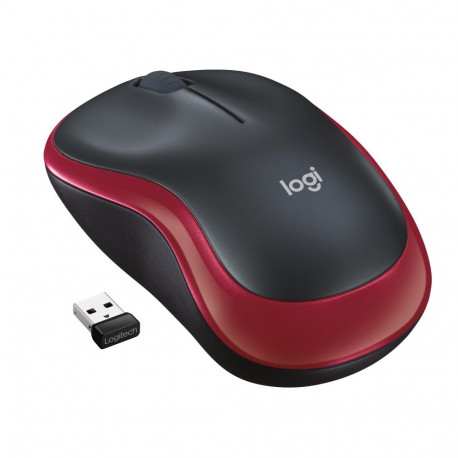 Logitech hiir M185 Wireless, punane (910-002237)