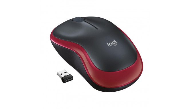 Logitech mouse M185 Wireless, red (910-002237)
