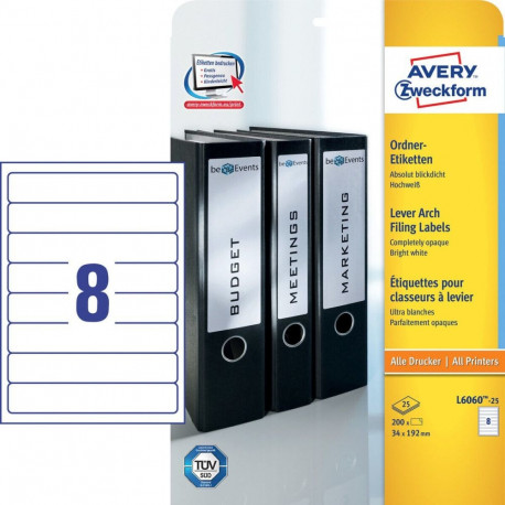 Label 34x192mm Lever Arch File ILC