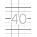 Etikett iseliimuv MULTI3 52,5x29,7mm, 40 tk A4 lehel, 100l/pk