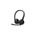 Logitech H390 Wired Headset, USB-C, Black