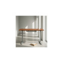 Adjustable Height Table Up Up Bjorn Gray, Table top L Dark Walnut