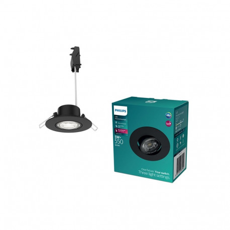 RECESSED LAMP LED 5W 4K 550LM D9 BLACK