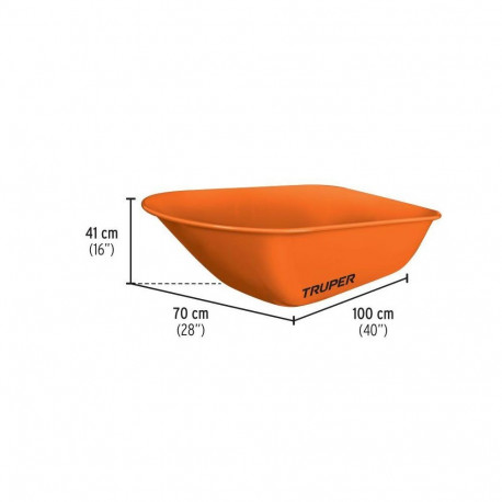 TRUPER 118L 2-WHEEL GARDEN WHEELBARROW