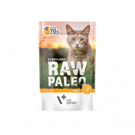Raw Paleo steriliseeritud kassitoit kalkuniga 100g