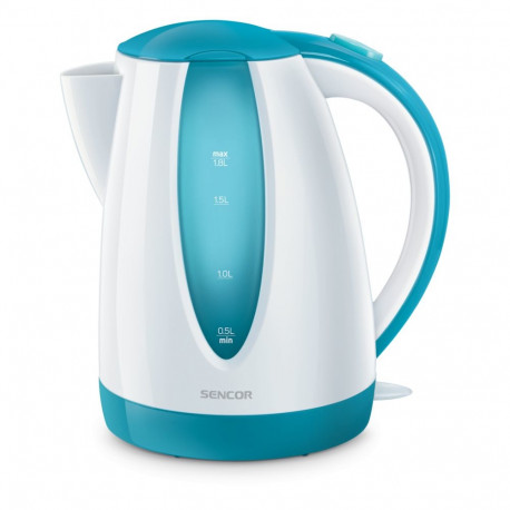 Water kettle Sencor, white/turquoise