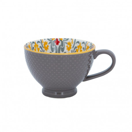 Mug SEREN H7,7cm 355ml, brown/yellow