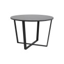 Söögilaud AMBLE D110x75cm, must, melamiin, metall