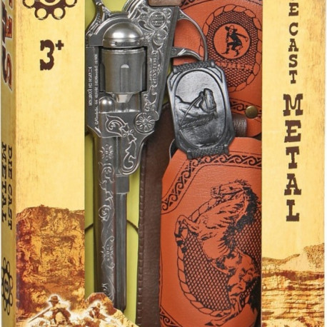 Gonher metallist kauboi revolver kabuuriga