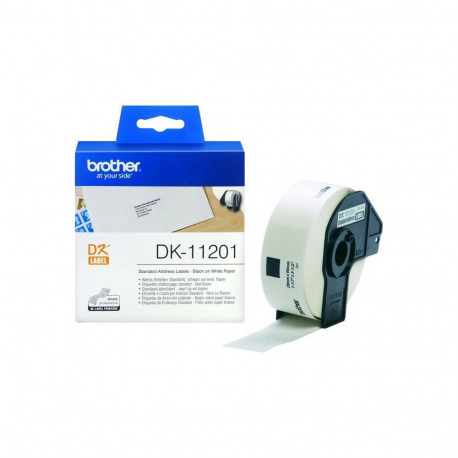Label Roll - Brother DK-11201 Self-Adhesive Black on White Labels