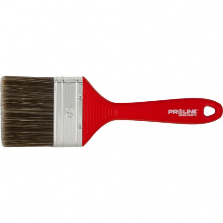 Pędzel płaski standard 70mm,rączka plastik,do drew.,proline