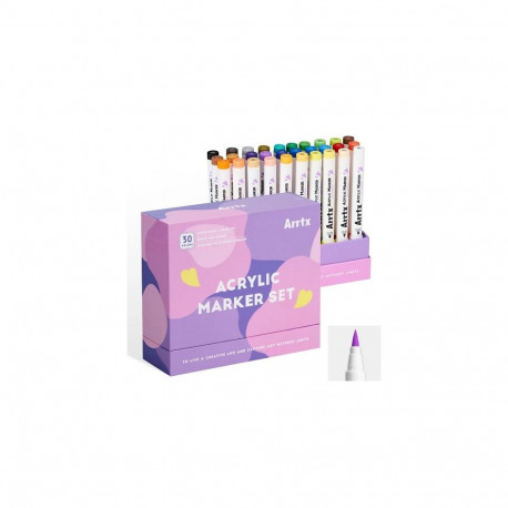 Acrylic Marker Pens ARRTX 30B, 30 Colours