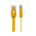 Goobay CAT 6 Flat Patch Cable, U/UTP, yellow 3 m