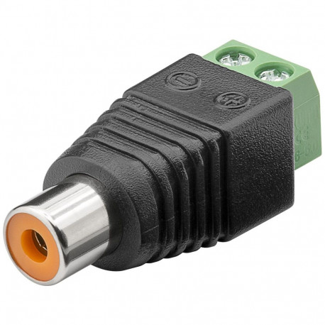Goobay 2-pin klemmiplokk - RCA emane (10 tk)