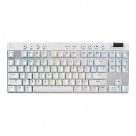 LOGITECH G PRO X TKL LIGHTSPEED Gaming Keyboard - WHITE - (PAN) - 2.4GHZ/BT - N/A - NORDIC-613 - TAC