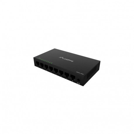 Lanberg võrgulüliti DSM1-1008 8× 1Gb/s haldamata Gigabit Etherneti lauamudel 12V metallkorpusega