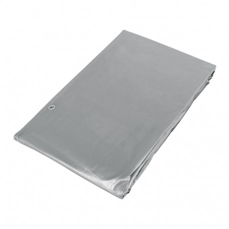 Truper heavy duty gray tarp 4x6m, 180g/m2