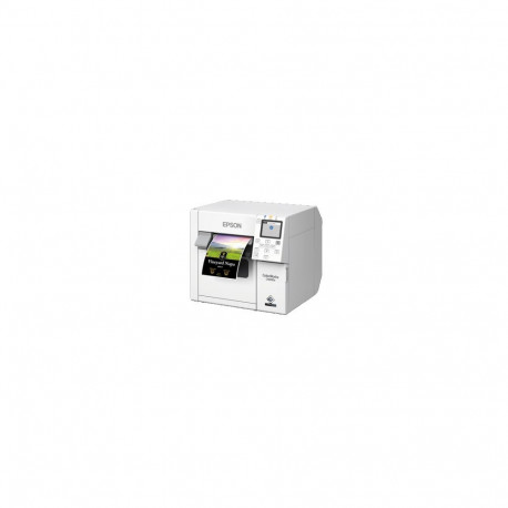 Epson ColorWorks C4000, Gloss Black Ink, cutter, ZPLII, USB, Ethernet