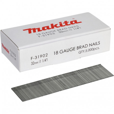 Makita Gauge Brad Nails 1,2x32mm F-31902  5000 pcs.