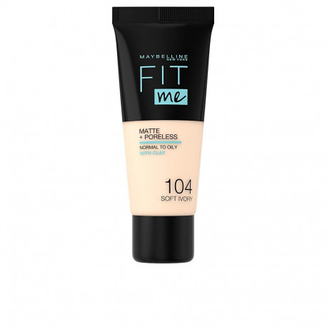 MAYBELLINE FIT ME! Foundation matte+poreless #104-soft ivory