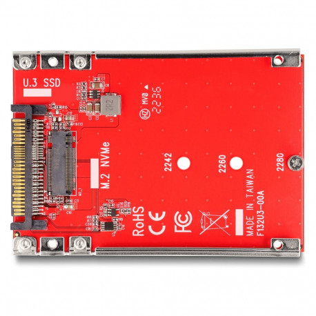 "2.5? Konverter U.3 SFF-8639 zu M.2 NVMe Key M - 7 mm"