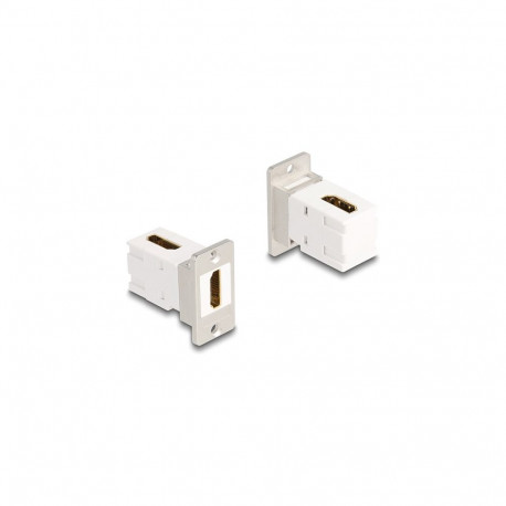 "Panel Mount HDMI Buchse zu Buchse 90° gewinkelt 8K 60 Hz konisch"
